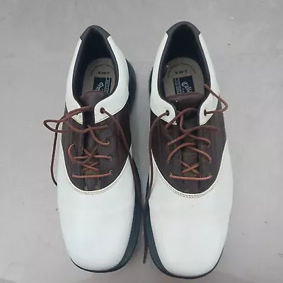 Callaway Mens Golf Shoes White Brown Xtra Width Technology (M138-14) 9.5 • $19.99