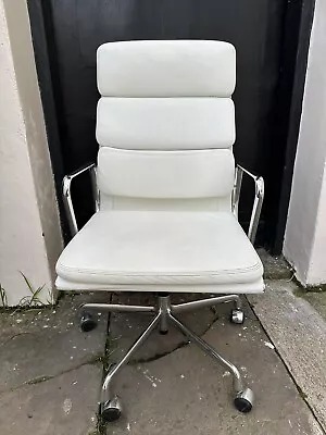 Charles Eames Original Vitra Office Chair White Leather • £205