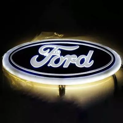 7 Inch White LED Emblem Light Badge For Ford Truck F150 99-16 Light Oval Badge • $45.99