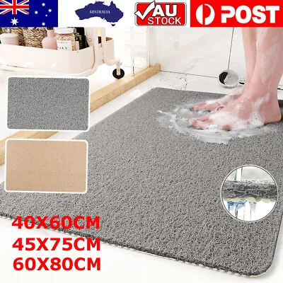 AU Shower Rug Anti Slip Loofah Bathroom Bath Mat Carpet Water Drains Shower Bath • $20.50