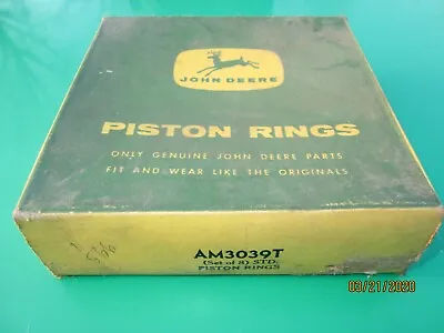$108.98 • Buy  Vintage Nos John Deere Original Genuine Piston Rings  Am3039t (set Of 8) Std.