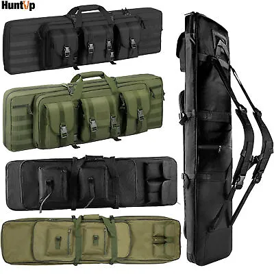 Tactical Hunting Shooting Padded Carry Case Air Rifle Gun Slip Bag Multicolor UK • £18.39