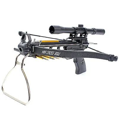 KingsArchery Crossbow Pistol With Bolt Rack Self-Cocking 80LB Adjustable Sights • $59