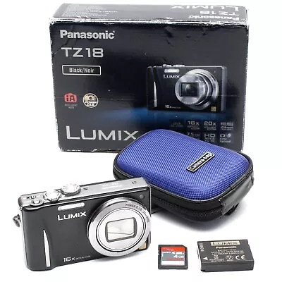 Panasonic Lumix DMC-TZ18 14.1MP Compact Digital Camera Working Please Read • £44.95