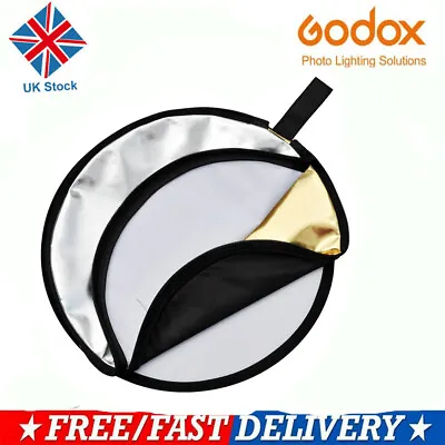 110cm 43  5in1 Collapsible Portable Lighting Diffuser Round Reflector + Bag UK • £11.51