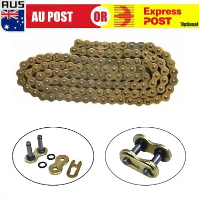 $49.99 • Buy New 520x120 ATV Motorcycle O-Ring Drive Chain 520 Pitch 120 Links Gold AU D