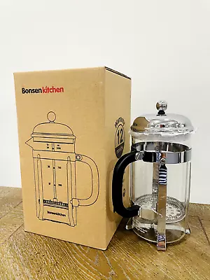 Bonsenkitchen French Press Coffee & Tea Maker 8 Cup/34 Oz 304 Stainless-Steel • $6.99