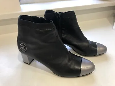Chanel Authentic Ankle Boots Size 39.5 • £375