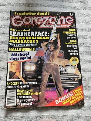 $14.99 • Buy Vintage GoreZone Magazine #11 January 1990 Fangoria Leather Face Michael Myers
