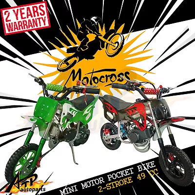 Dirt Bike Mini Motor Kids Pocket Rocket Motorcycle Monkey Atv Toys 49cc 2 Stroke • $390