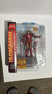 Marvel Select Iron Man 2 Mark IV Armor Action Figure NEW Borders Exclusive 2010 • $59.99