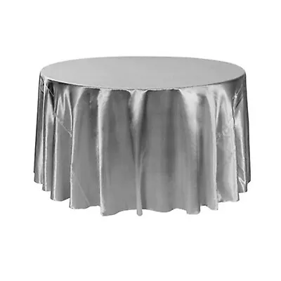 YCC Linens - Round Satin Tablecloths For Weddings And Special Events • $29.99
