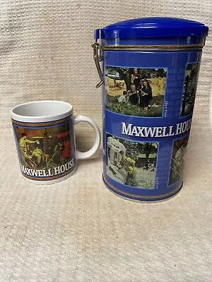 Vintage Maxwell House Houston Harvest Coffee Cup Mug Kraft Food Holdings & Tin • $26.99