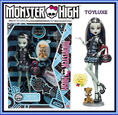 Monster High Frankie Stein Reproduction Doll Pet Dog & Stand All New Original ! • $119.95