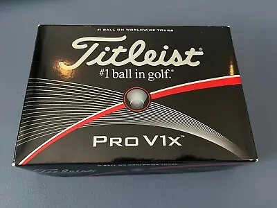 NEW Titleist  Pro V1x Golf Balls - 12 Count (White). Please Read: LOGO • $43.50