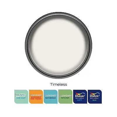 £27.99 • Buy Dulux Paint Timeless Matt Or Silk Emulsion Various Finishes 2.5 Or 5 Litres
