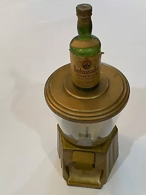 Vtg Ambassador Deluxe Scotch Whiskey Gumball/peanut Dispenser • $50