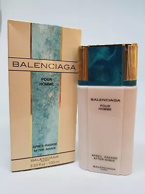 Vintage Balenciaga Pour Homme Aftershave Splash 100ml 100% Full Hard To Find • $299