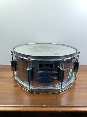 Vintage Pearl Export Series 14  X 7  Chrome Silver Snare Drum Taiwan #134209 • $85.82