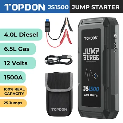 Portable Jump Starter Car Battery Pack 12V Auto Battery Charger Booster Jumper • £64.99