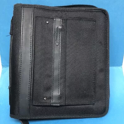 Franklin Covey Friday Nylon Zipper Binder Black Planner Classic Magnetic Pocket • $49.95