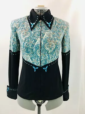 Medium Western Show Pleasure Rail Shirt Jacket Clothes Showmanship Horsemanship • $79.98