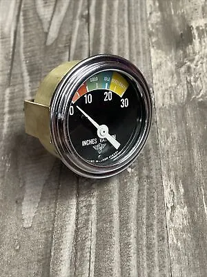 1950's Vintage Stewart Warner Wings Vacuum Gauge SCTA Hotrod Dash Panel Wing • $375.95