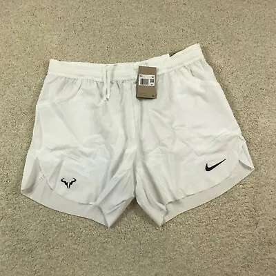 Nike Court Dri-Fit ADV Rafa Nadal 7” Tennis Shorts Mens 2XL DV2881-100 White • $59.99