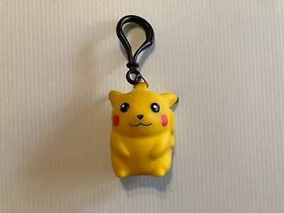 Vintage Pokémon Pikachu 3” Rubber Coin Purse Keychain 1998 Applause Lanyard Clip • $5.99