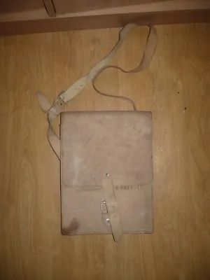 JNA Officer Light Brown Leather Map Bag - New • $119.99