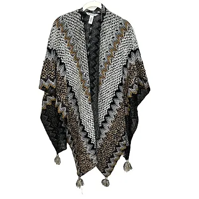 Michael Stars Sweater Poncho Blanket Wrap One Size • $45