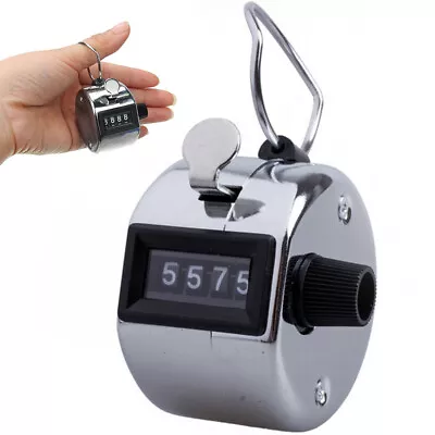 Portable Handheld 4-digit Accurate Counting Reminder Manual Metal Counter • $7.25