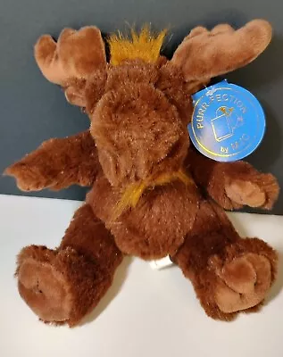 Vintage 1992 Purr Fection Plush Moose With Tags Baby Harley Acadia National Park • $7.99