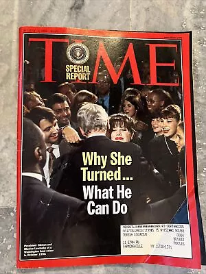 1998 August 10 Time Magazine - Monica Lewinsky And Bill Clinton • $7.25