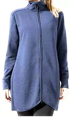 Mondetta Performance Gear Ottoman Long JacketIron Blue(X-SMALL) • $19