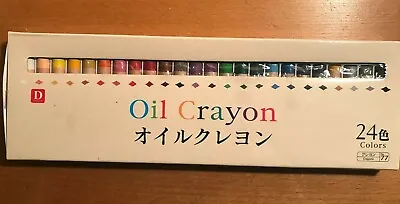 24 Pack Oil Crayons - Daiso Japan Oil Crayon - Japanese Stationery Kids / Adults • $7.69