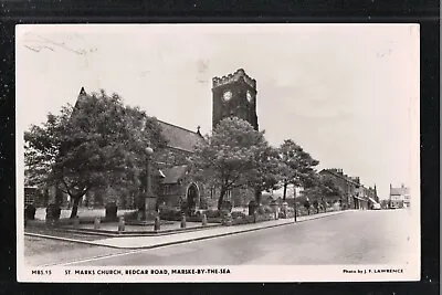 St Marks Church Redcar Road Marske By The Sea  1954 ? RP Postcard ~ Yorkshire • £2.30