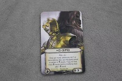 Star Wars X-Wing Miniatures Game C-3PO Upgrade Promo FFG Card Lot KJ • $1.99