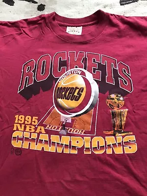 Vintage Houston Rockets Shirt Nba Finals Champions 1995 90s  • $28