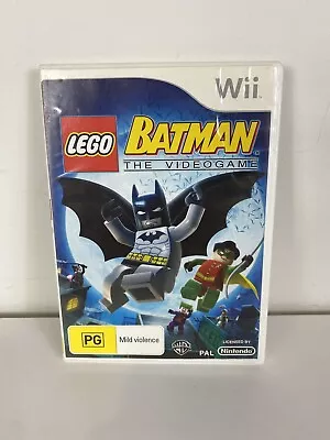 Lego Batman The Video Game + Manual (Nintendo Wii) FAST FREE POST • $9.95