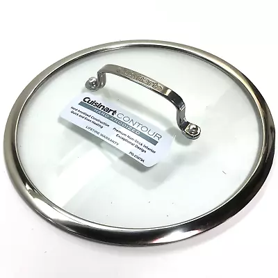Cuisinart 9.5  LID GLASS TOP COVER Fits Any Pot Pan Ends W #24 On Bottom (64-13) • $9.99