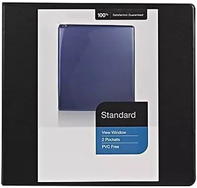 MyOfficeInnovations Standard 5  3-Ring View Binder Black (26359-CC) 976180 • $13.13