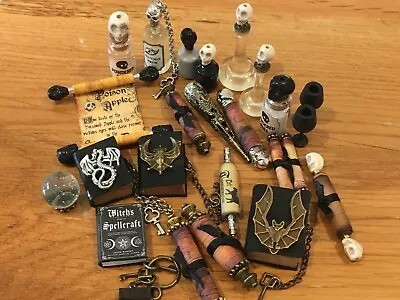£1.10 • Buy Doll House Witch/wizard Scroll/potion Bottles/book/wand 1/12