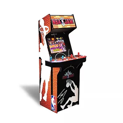 Arcade1Up NBA JAM: SHAQ EDITION Riser Lit Marquee Arcade Game Machine Cabinet • $999.99