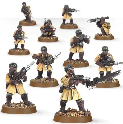 Steel Legion Squad-Metal-OOP-Imperial Guard-Death Korps Of Krieg-Warhammer 40k • $110