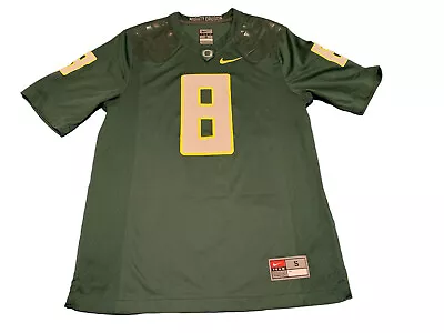 Nike Mighty Oregon Ducks #8 (Marcus Mariota) 2014 Green Men's Jersey Size S • $42.22