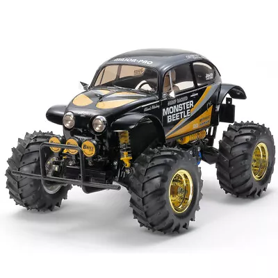 Tamiya 47419-60A 1/10 RC Monster Beetle 2015 2WD Black Edition Truck Kit • $212.99