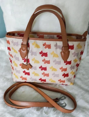 £17 • Buy Radley Oilskin Dog Print Handbag With Dog Excellent Condition