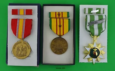 Vietnam Campaign Service National Defense Medals Ribbons Bar 1 Campaign Star  • $56.98