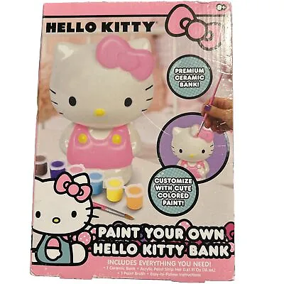 Horizon Group USA Hello Kitty Paint Your Own Piggy Bank DIY Coin  • £11.57